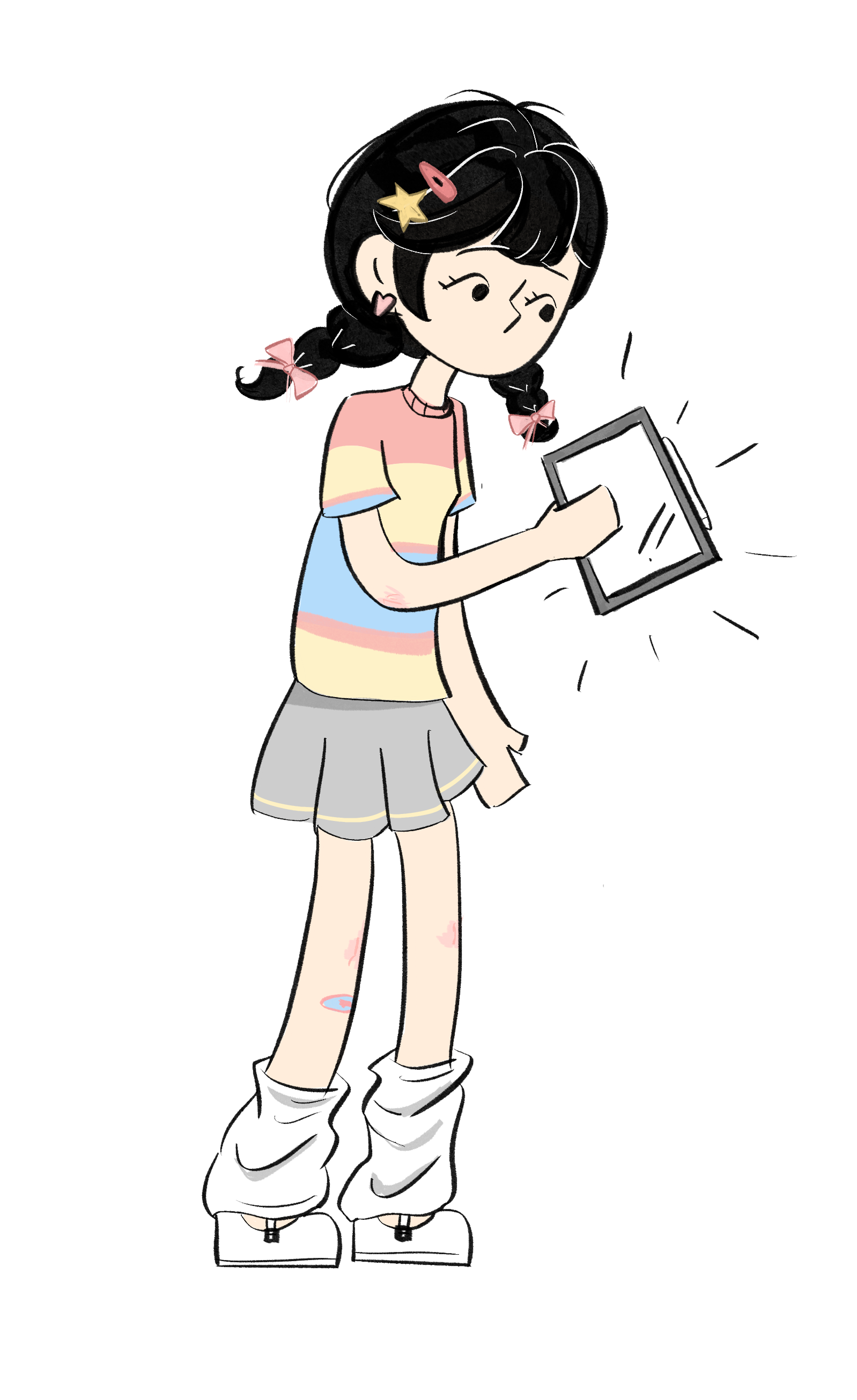 Girl with sketchbook