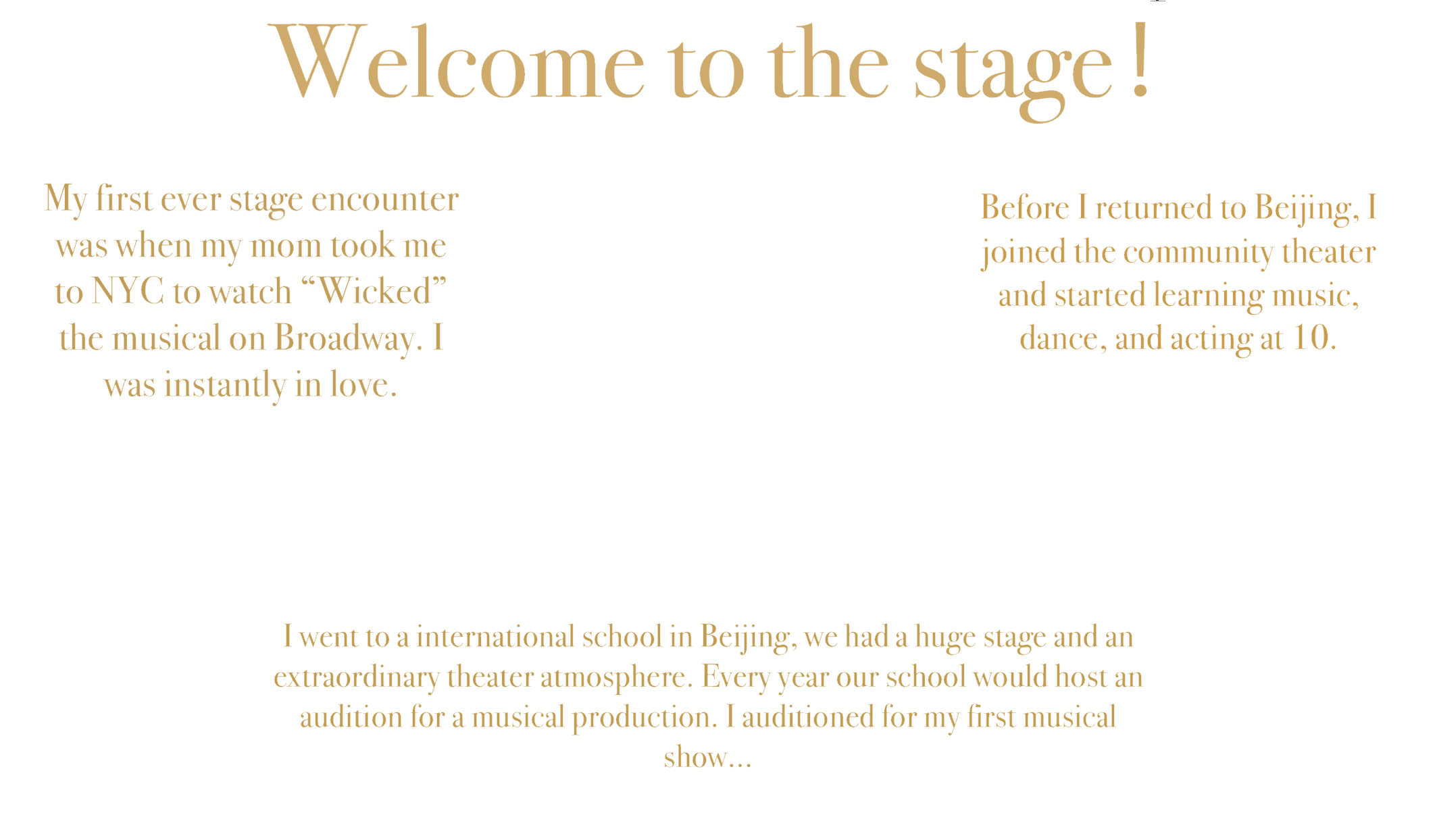 Theater stage interior