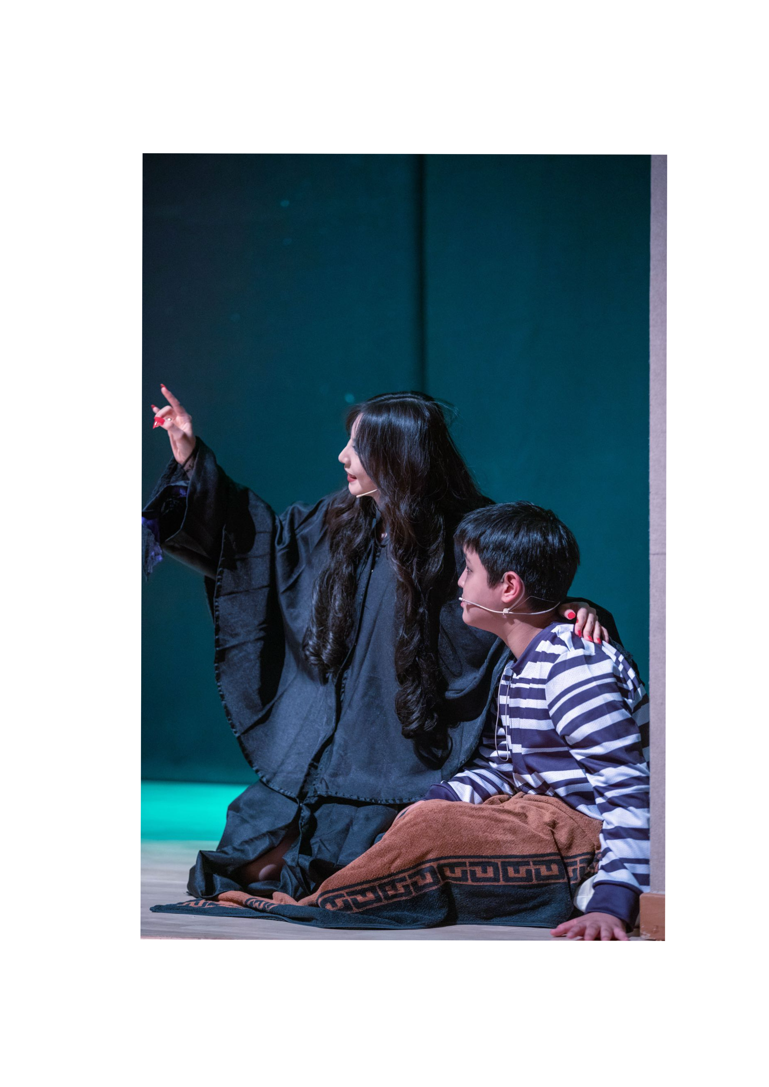 Two Characters Sitting