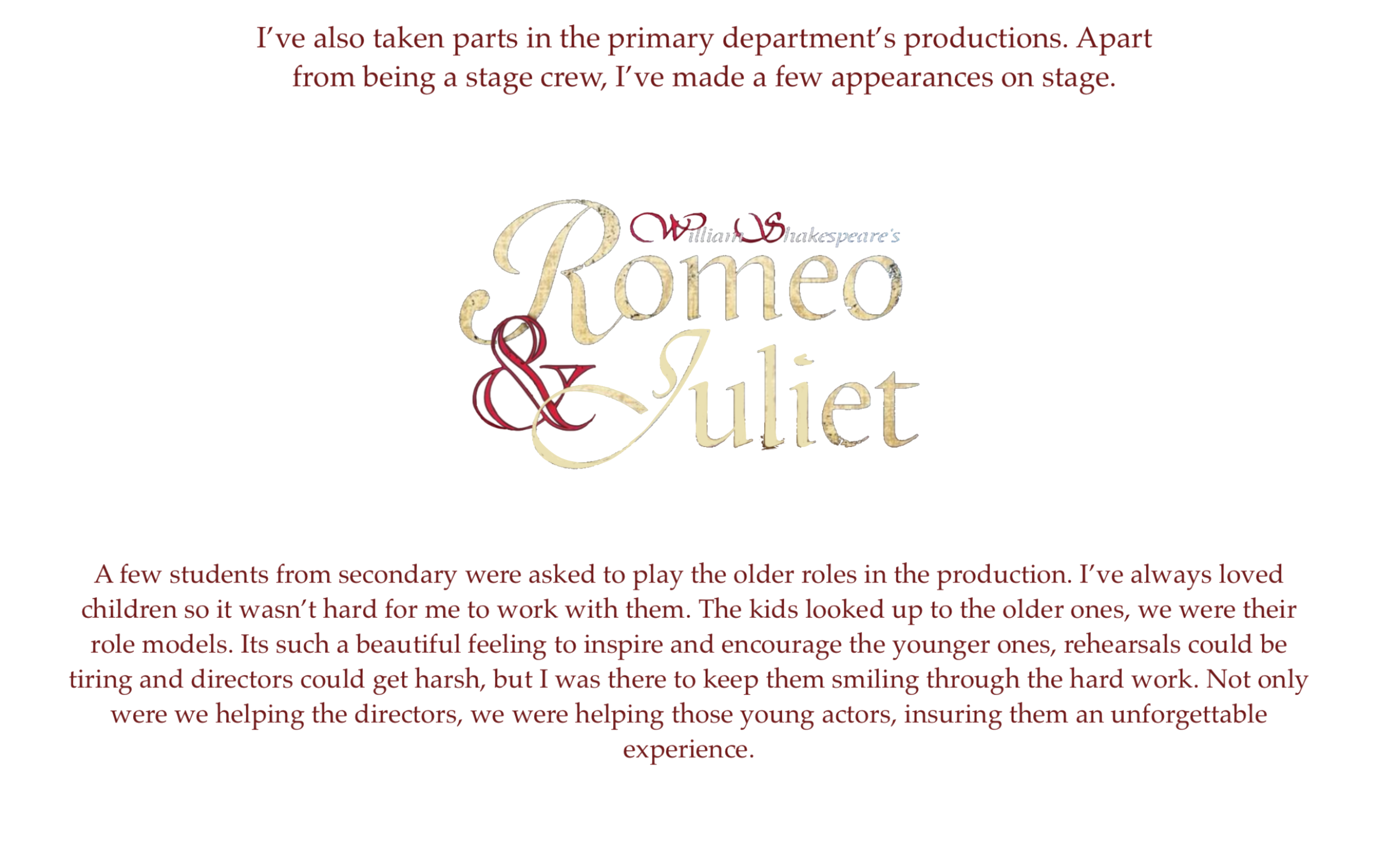 Romeo & Juliet Title